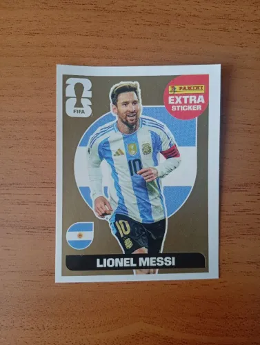 Messi Lendário figurinha Dourada 