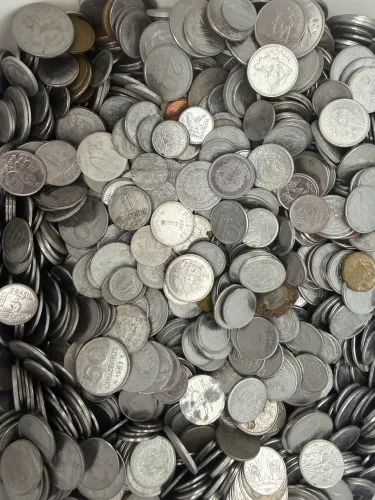 1 Kg de Moedas Antigas e Diversas do Brasil - Lote para Colecionadores