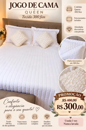 Colcha cama casal