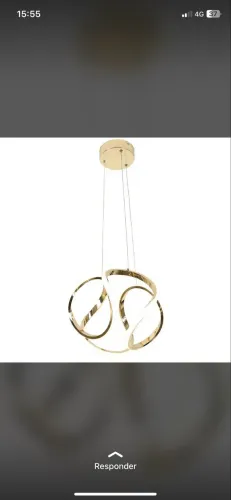 Lustre Onda Dourado na promoção