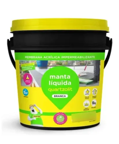 Manta Líquida impemeabilizante branca Quartzolit (usada)