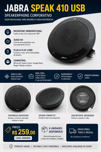 Jabra Speak 410 USB - Speakerphone Corporativo