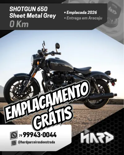 ROYAL ENFIELD SHOTGUN 650 - 0 Km - Emplacamento grátis - Entrega em Aracaju