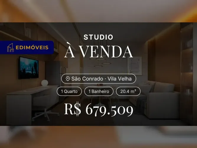 Seu novo lar: Studio funcional em São Conrado, Vila Velha, ideal para temporadas!