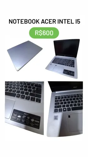 Notebook acer I5
