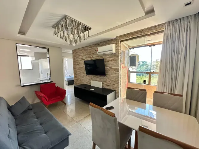Apartamento mobiliado no condomínio Siena
