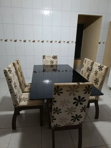 Mesa vidro 6 lugares