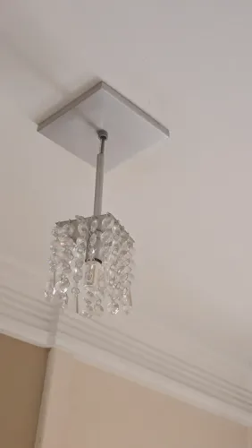 Luminária de cristal de vidro  e Metal 