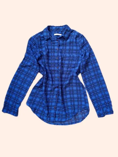 Camisa Xadrez Azul Festa Junina