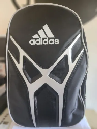  Mochila Adidas Adipower 1.9 Preta e Prata 