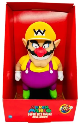 Boneco Wario Super Mario Bros Grande 20cm