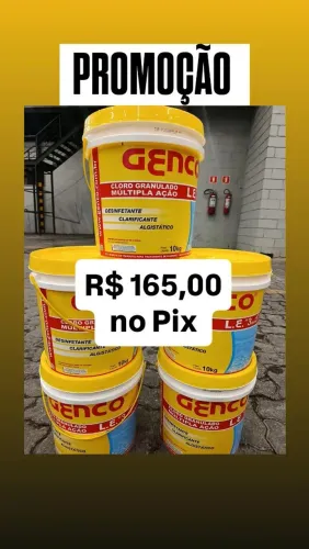 CLORO DE PISCINA GENCO 10 KG PROMOÇÃO