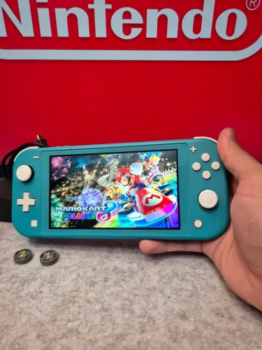 Nintendo switch lite desbloqueado 128GB + 32GB Com jogos e carregador original