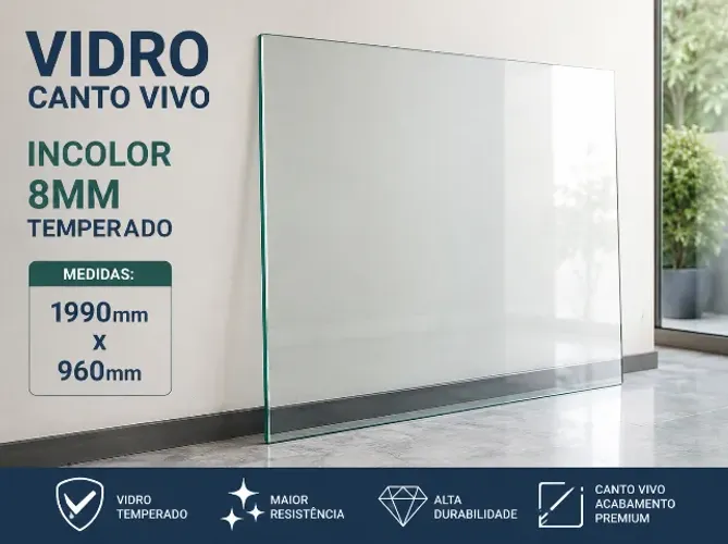 Tampo de vidro de mesa