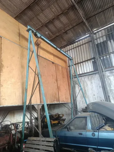 Talha manual de corrente com rodinhas