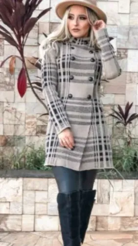 Casaco Sobretudo Inverno Elegante e Quentinho