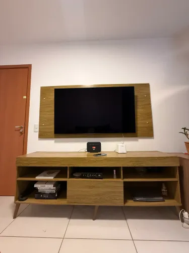 Rack + Painel para TV 1,80m - Conjunto para Sala