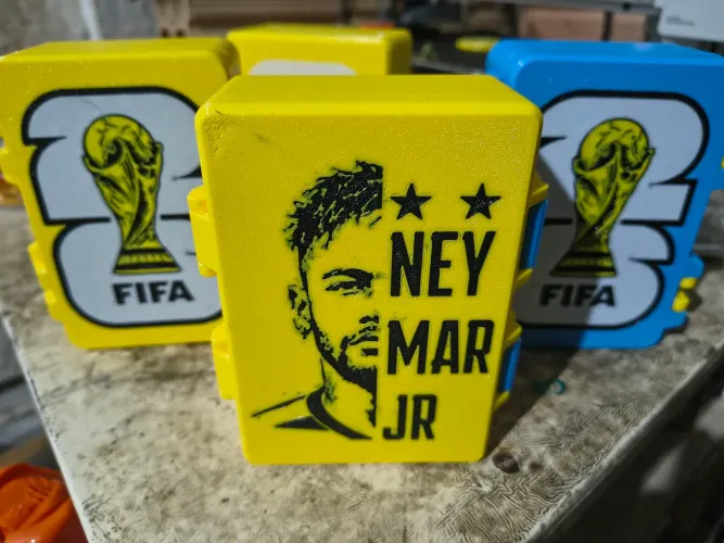 Caixinha para figurinha da Copa do Mundo