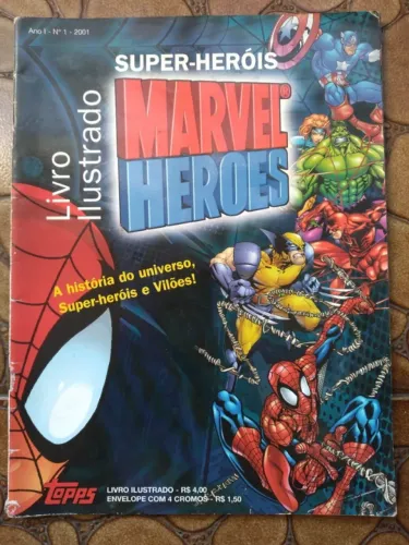 Livro ilustrado Marvel Heroes