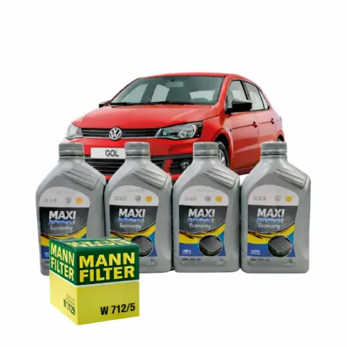 Kit Óleo 5W40 Volkswagen + Filtro de Óleo - Novo - Gol, Voyage, Savero 