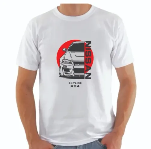Camiseta Nissan Skyline 100% Poliester (P/M/G)