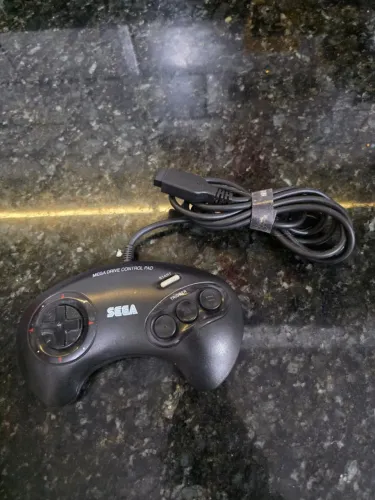 Controle Mega Drive Original tectoy 3 Botões Perfeito estado Preto Control Pad Envio Olx