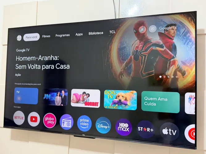 Smart TV TCL 55? 4K P635 - Pouco uso + Nota Fiscal