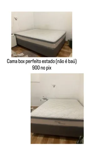 Vendo cama box (não é baú)