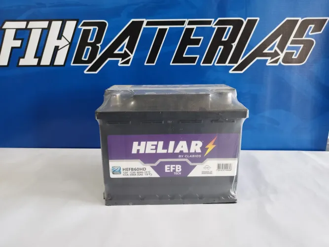 Bateria Heliar 60 ah EFB