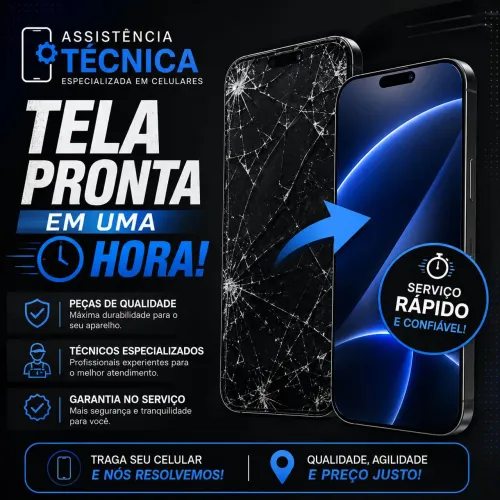 Conserto de tela pronto em 1 hora 