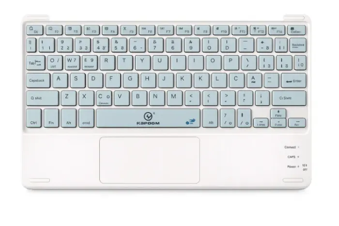 Teclado Sem Fio Bluetooth com Touchpad para Smart Tv Pc Android Mac