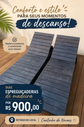 Espreguiçadeiras em Ótimo estado