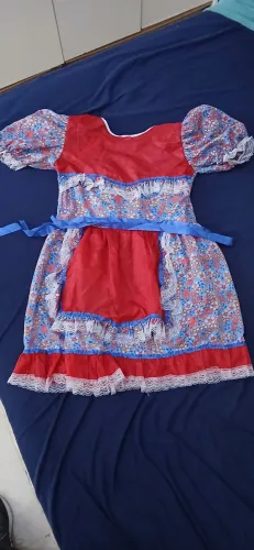 Vestido festa junina 8/10 anos