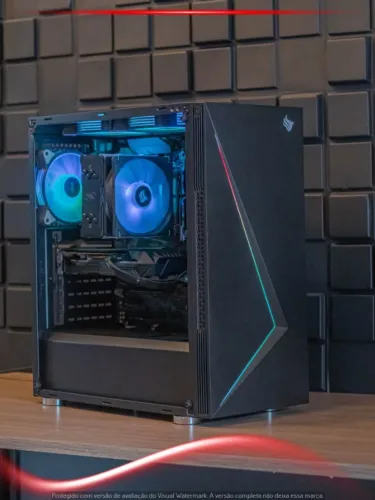 Desktop Ryzen 7 1700, GTX 1060 6GB, 16GB RAM, SSD 240GB, Gabinete Pichau c/ 5 Fans