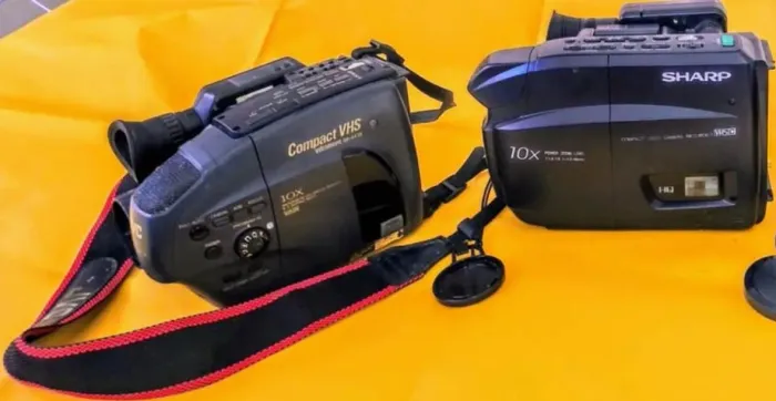 Filmadoras Antigas Fita VHS, Sem Baterias e Sem Carregadores