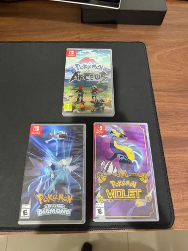 3 jogos Pokémon impecáveis