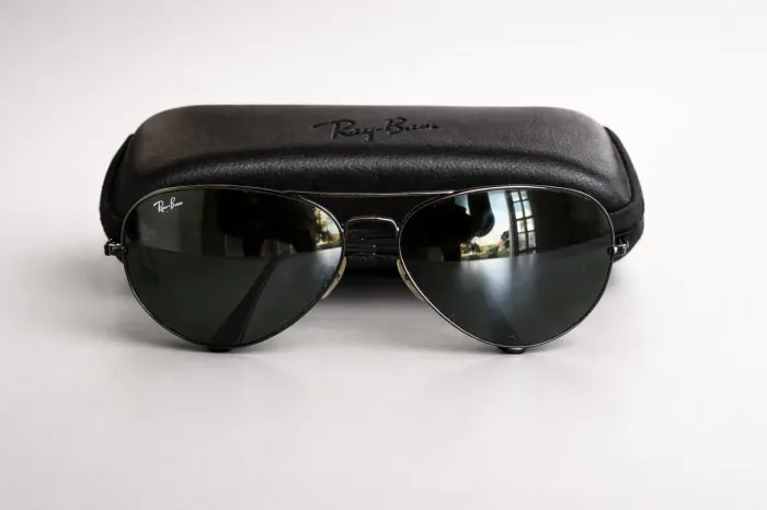 Óculos Ray-Ban Aviador Original com Estojo Proteção UV Modelo Clássico Unissex