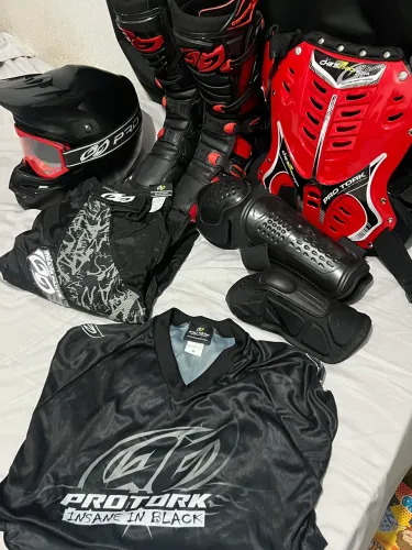 KIT COMPLETO PRO TORK MOTOCROSS/TRILHA