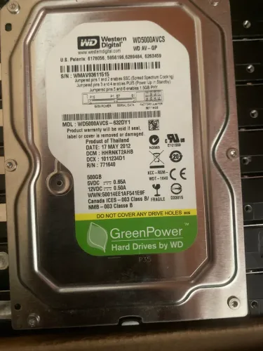 WD GREEN 500gb HD Excelente Estado 