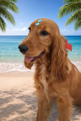 Fêmea cocker spaniel sangue puro com pedigree