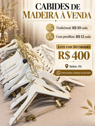 Venda de cabides ou cruzetas 