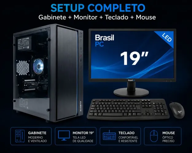 Computador Gamer - AMD AM4 Altlon 9600 - 8G DDR-4 - SSD 250G - PLACA DE VIDEO GTX 1650 4G
