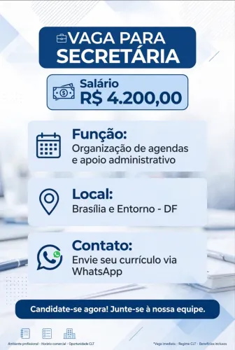 VAGA PARA SECRETARIA