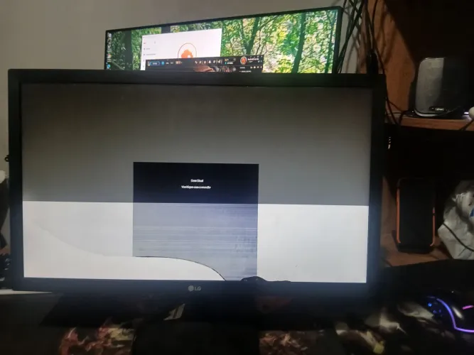 Monitor LG 21 polegadas com defeito