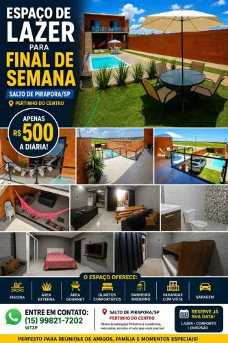 Casa com.piscina salto de pirapora 