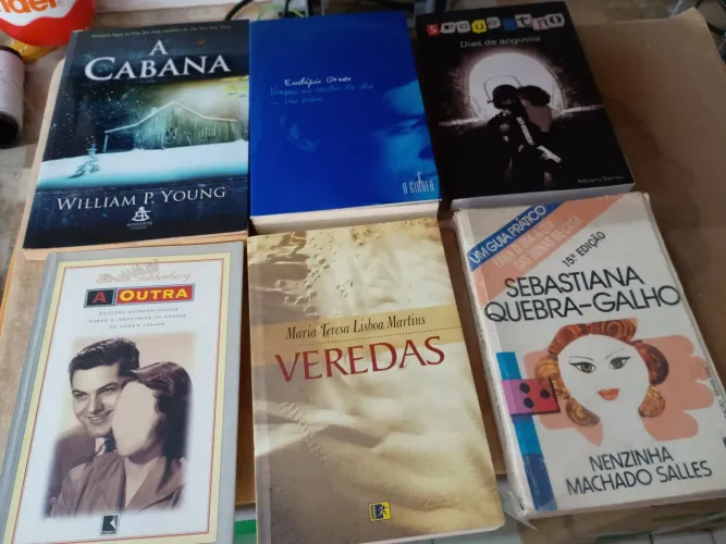 Lote com 6 livros aleatórios 