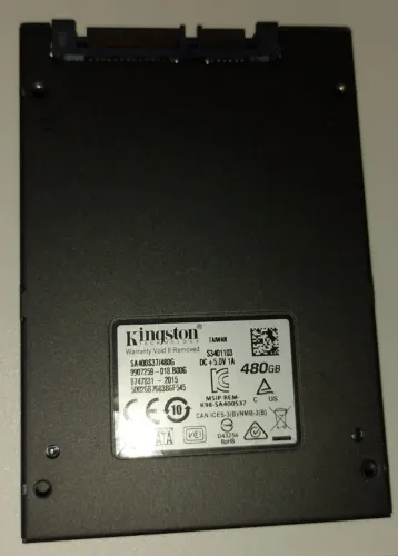 Ssd Kingston 480GB Sata III A400 SA400S37 Preto