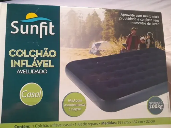 Colchão inflável casal sunfit (PRODUTO NOVO LACRADO)