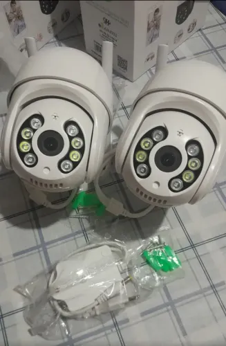 Kit 2 Câmeras Wi-Fi Externas + 2 Cartões 32GB (Novo)