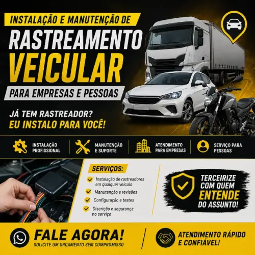 INSTALAÇÃO E MANUTENÇÃO Rastreador veicular
